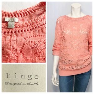 Nordstrom Hinge Drop Stitch Sweater sz M NWT
